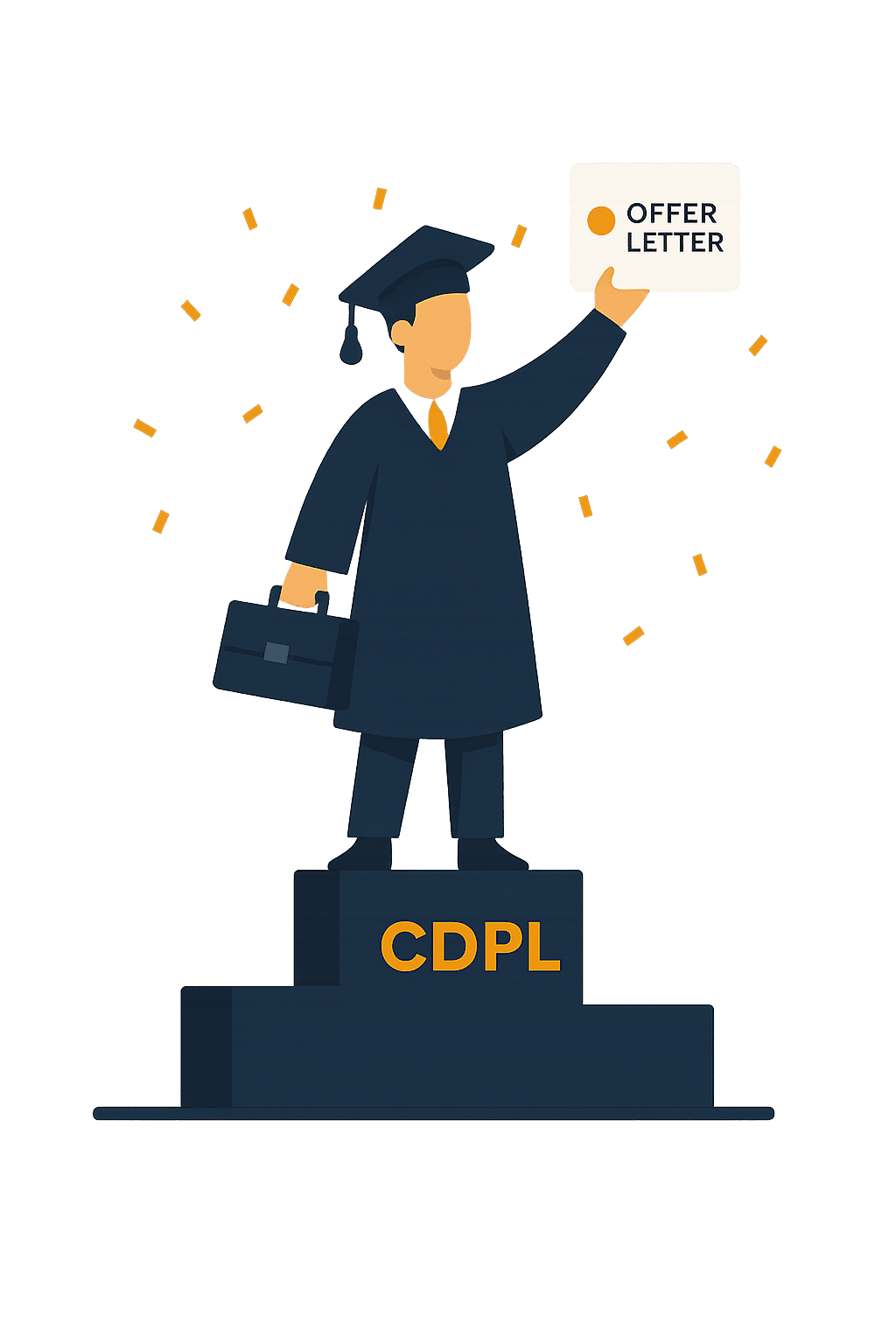 CDPL Student Placements illustration — partner companies & verified outcomes