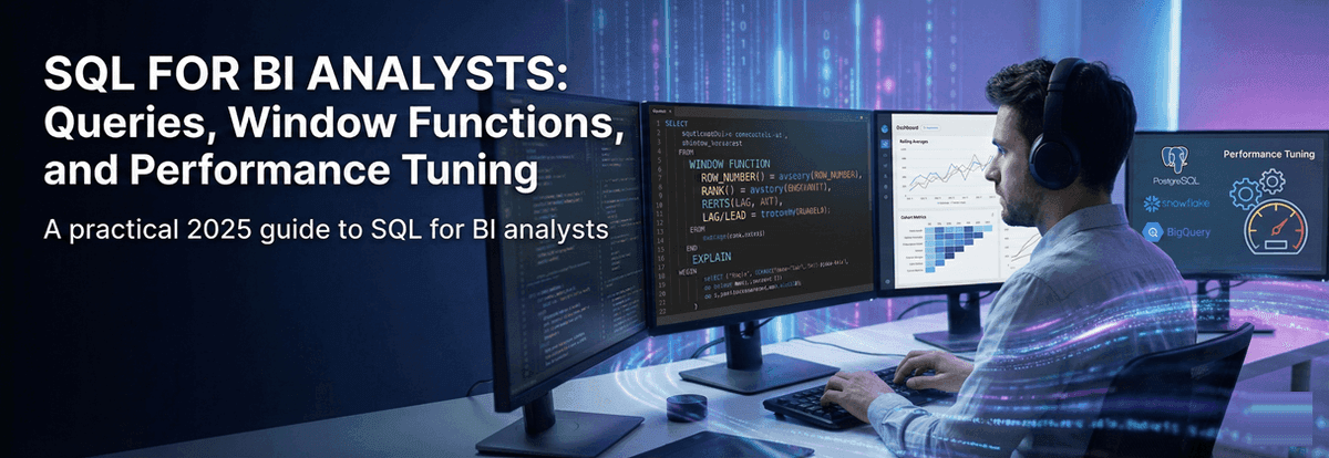 SQL for BI Analysts: Queries, Window Functions, and Performance Tuning - Featured Image