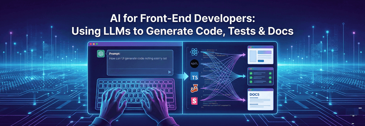 AI for Front-End Developers: Using LLMs to Generate Code, Tests & Docs