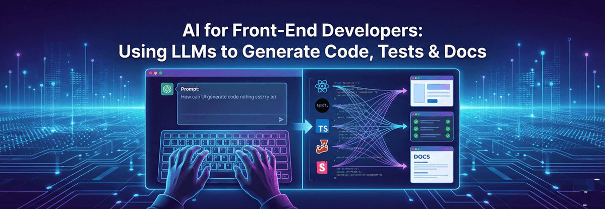 AI for Front-End Developers: Using LLMs to Generate Code, Tests & Docs