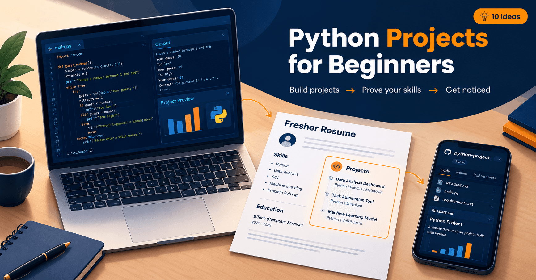 Python Projects for Beginners: 10 Job-Ready Resume Ideas